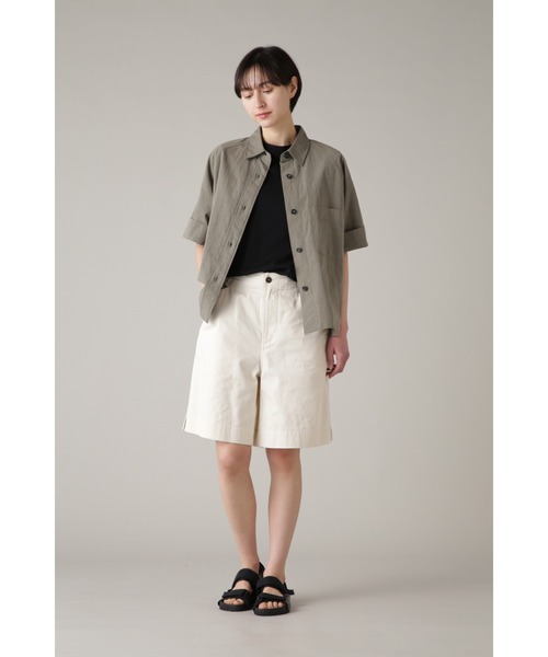 MHL. 半袖シャツ カーキ MHL. 「MHL.」 半袖シャツ 2 カーキ レディース : ZOZOTOWN