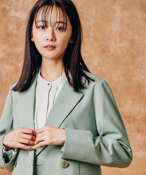 「GLOBAL WORK」 テーラードジャケット LARGE ミント レディース
