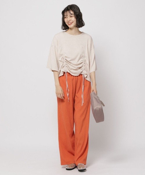 「niko and...」 半袖カットソー LARGE ライトグレー レディース