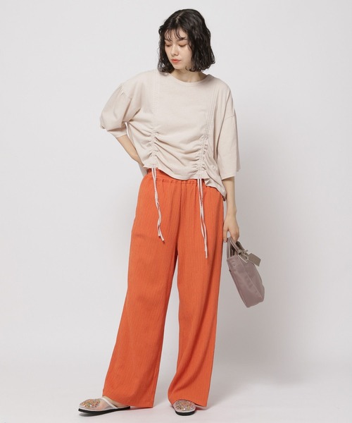 「niko and...」 半袖カットソー LARGE ライトグレー レディース