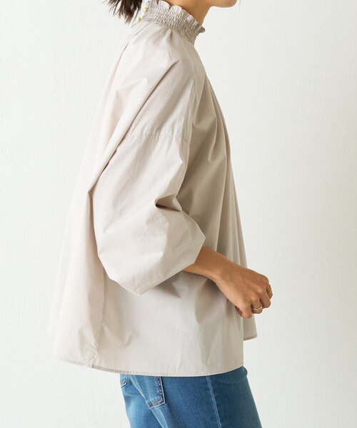 BEARDSLEY（ビアズリー） ブラウス シャツ シャーリングハイネック