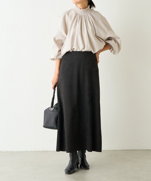 BEARDSLEY（ビアズリー） ブラウス シャツ シャーリングハイネック