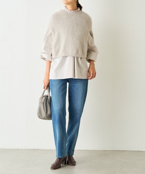 BEARDSLEY（ビアズリー） ブラウス シャツ シャーリングハイネック