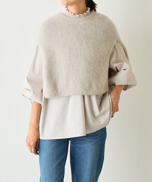 BEARDSLEY（ビアズリー） ブラウス シャツ シャーリングハイネック