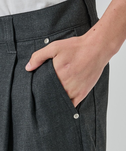 JieDa（ジエダ） ワイドパンツ スラックス 「Jieda」TWO TUCK SLACKS