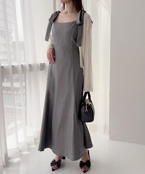 【新品未使用】Ackaパフキャミソールワンピース one after another NICE CLAUP ワンピース 「WEB限定商品」マイナス5