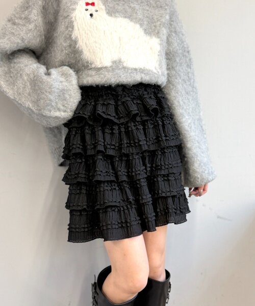 w closet（ダブルクローゼット） スカート 「25AW」フリルミニ
