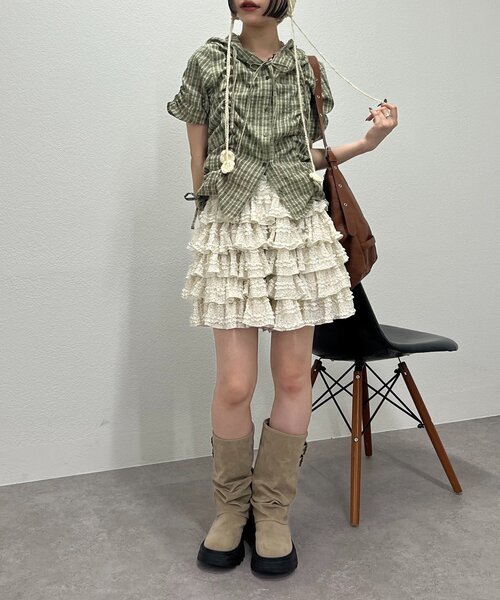 w closet（ダブルクローゼット） スカート 「25AW」フリルミニ
