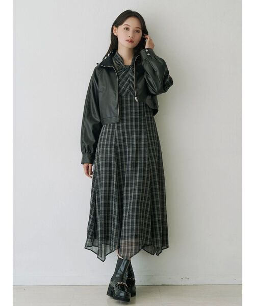 MERCURYDUO（マーキュリーデュオ） ブルゾン アウター フェイクレザー