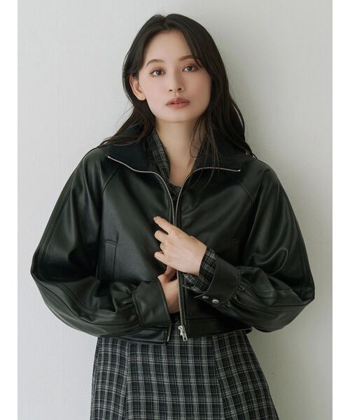 MERCURYDUO（マーキュリーデュオ） ブルゾン アウター フェイクレザー