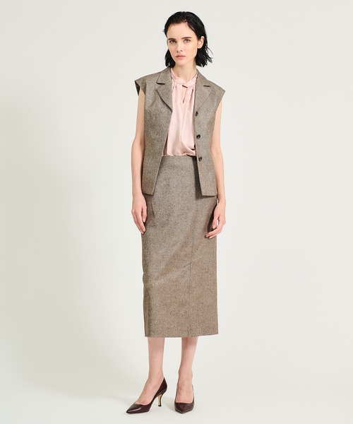 エストネーション　ミックスツイード ジレ ESTNATION / ミックスツイード ジレ｜ESTNATION ONLINE STORE