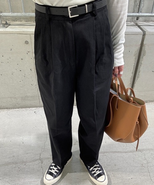 「ISOOK」 チノパンツ S ブラック レディース