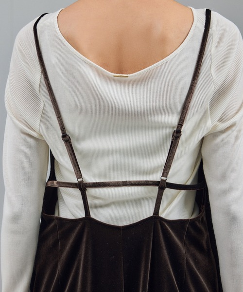 roughlow☆オトナサロペット☆ otona satin wide salopette(black) 10