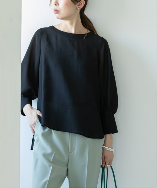 「NOBLE」 7分袖ブラウス - パープル レディース_画像6