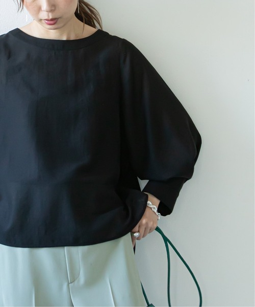 「NOBLE」 7分袖ブラウス - パープル レディース_画像7