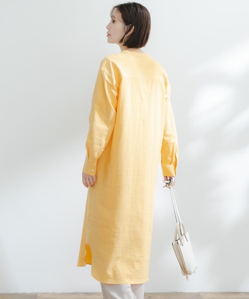 「F by ROSSO」 長袖ワンピース FREE インディゴブルー レディース_画像4