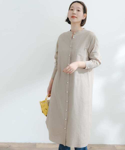 「F by ROSSO」 長袖ワンピース FREE インディゴブルー レディース_画像8