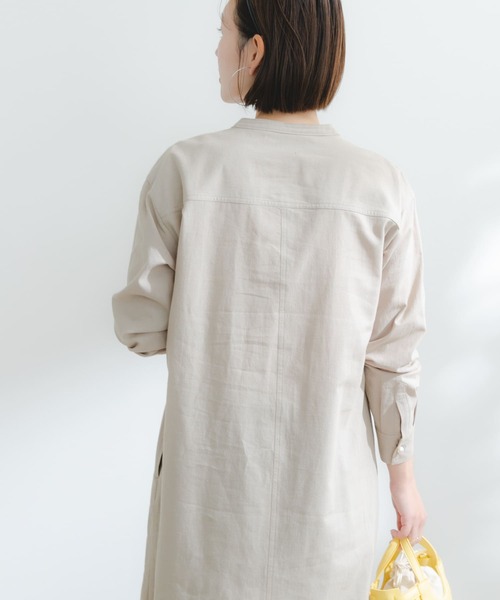 「F by ROSSO」 長袖ワンピース FREE インディゴブルー レディース_画像9