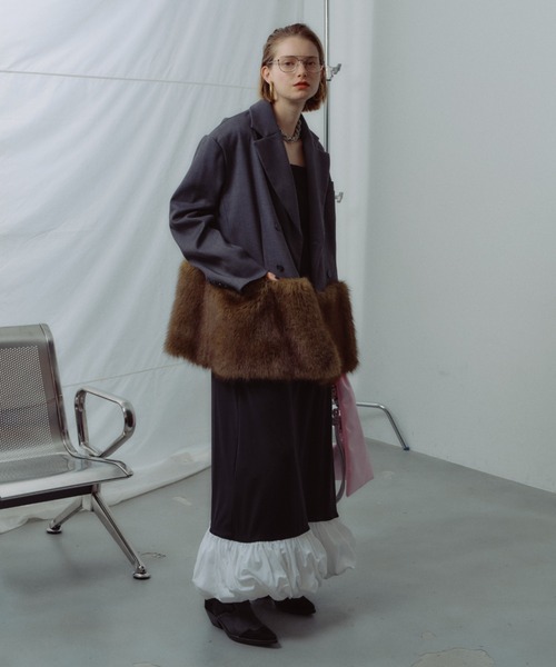 ジャケット・アウター Y.V.M FUR COAT me+em select（ミームセレクト） コート アウター 「 5color