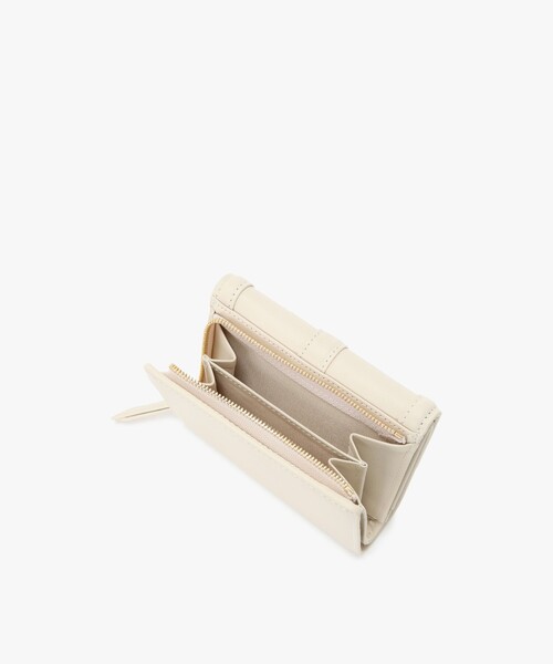 未使用品 agnès b. アニエスベー3つ折り財布 ベージュ 未使用 agnes b. アニエスベー レザー三つ折り財布 グレージュ - メルカリ