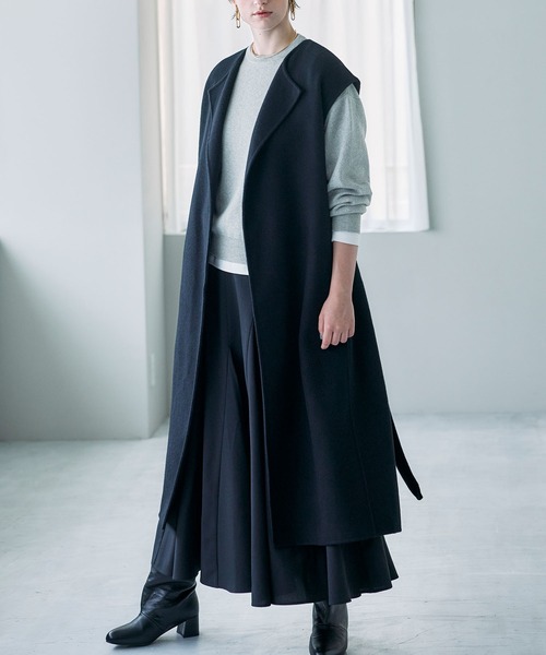 N.O.R.C コート アウター ウールメルトンリバージレ レディース