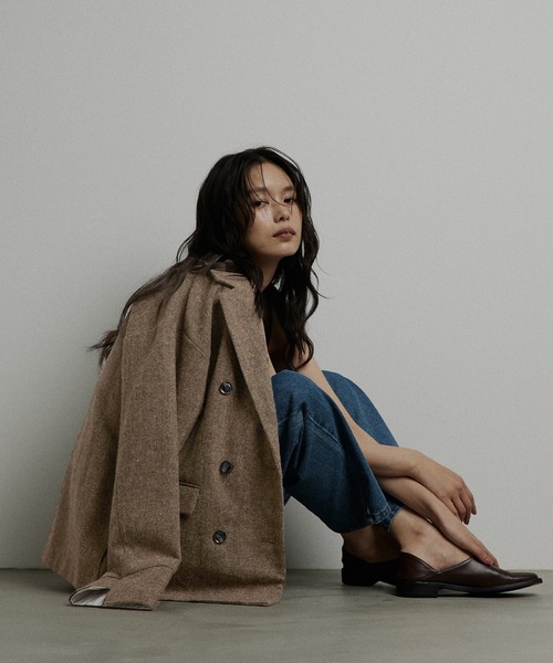 hellam（ヘラム） ジャケット テーラードジャケット ツイードダブル