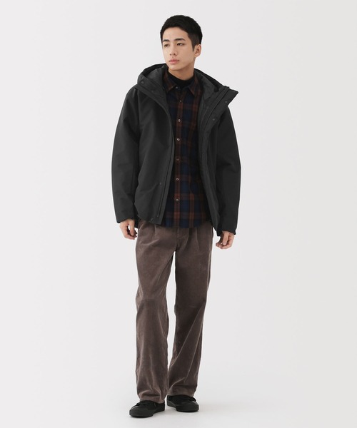 無印良品（MUJI） コート ジャケット 紳士 防風撥水中わたフード