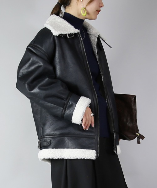 「and it_」 ブルゾン M ブラック レディース_画像4