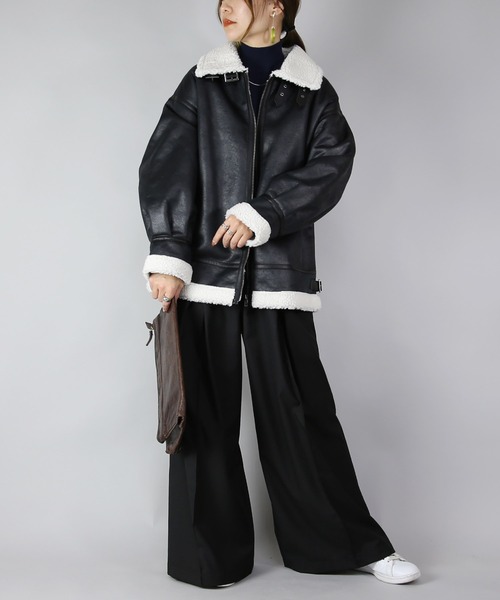 「and it_」 ブルゾン M ブラック レディース_画像5