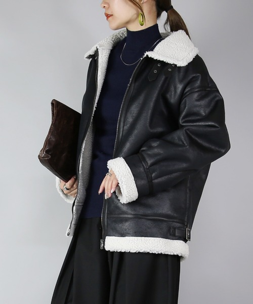 「and it_」 ブルゾン M ブラック レディース_画像6