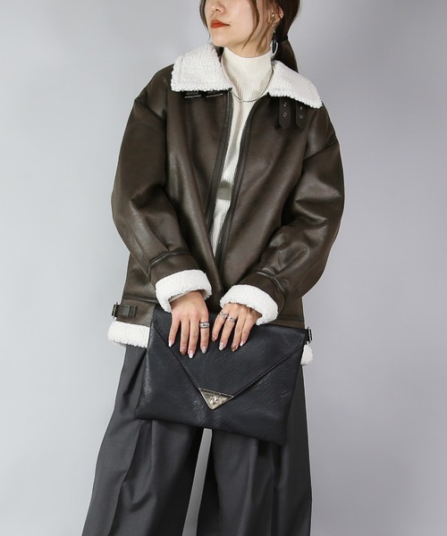 「and it_」 ブルゾン M ブラック レディース_画像9