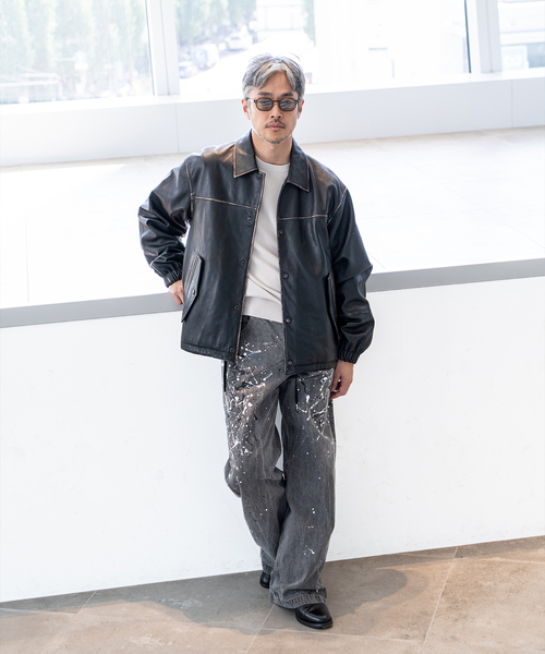 CCU（シーシーユー） 革ジャン ライダース 別注 Rub Skin コーチ JK