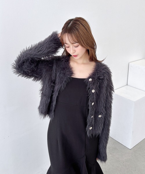 新春セール中 ella_selectshop エラ カーディガン ブラック 【公式通販】