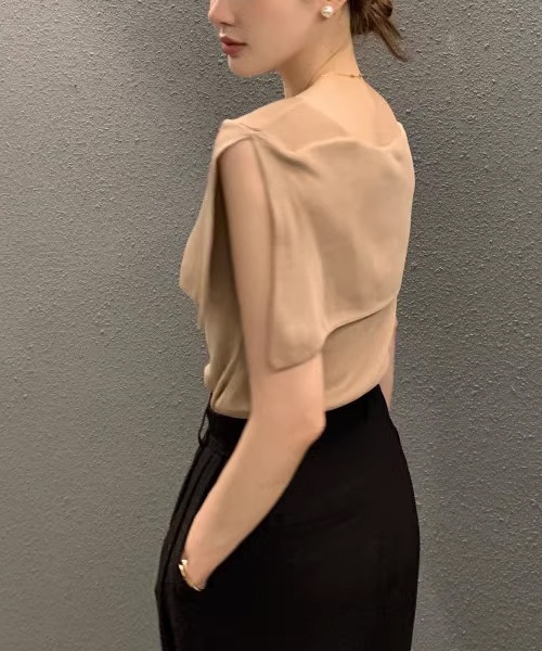 「ROOPTOKYO」 半袖ニット FREE ブラック レディース_画像4