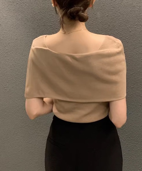 「ROOPTOKYO」 半袖ニット FREE ブラック レディース_画像5