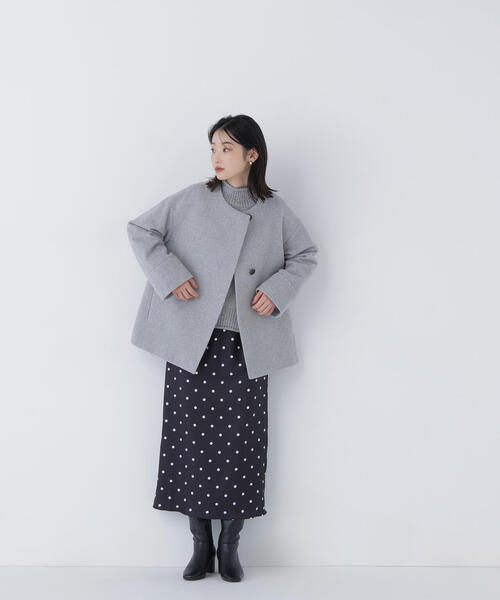 高級 藤井毛織 カシミヤエレガンス カシミヤ100％ ケープ リアルファー