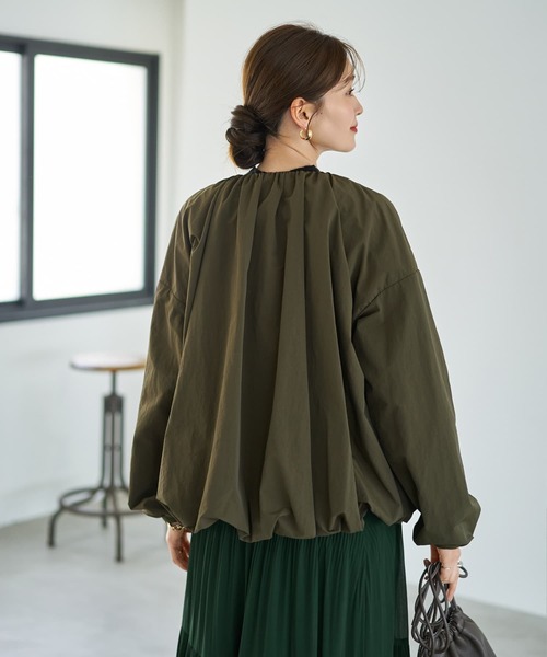 STYLE DELI（スタイルデリ） ブルゾン アウター タフタ調シワ加工