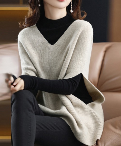 「Miniministore」 ノースリーブニット M オフホワイト レディース_画像6