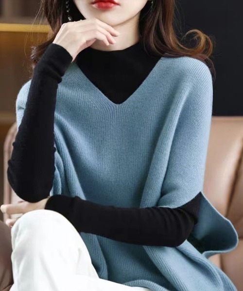 「Miniministore」 ノースリーブニット M オフホワイト レディース_画像8