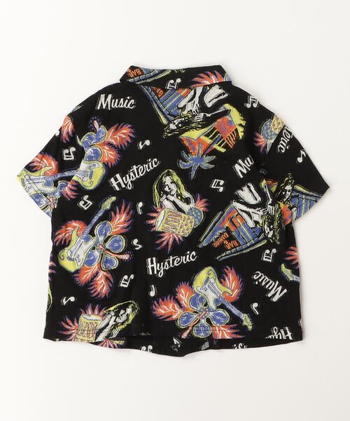 「JOEY HYSTERIC」 「KIDS」半袖シャツ SMALL ブラック キッズ_画像2
