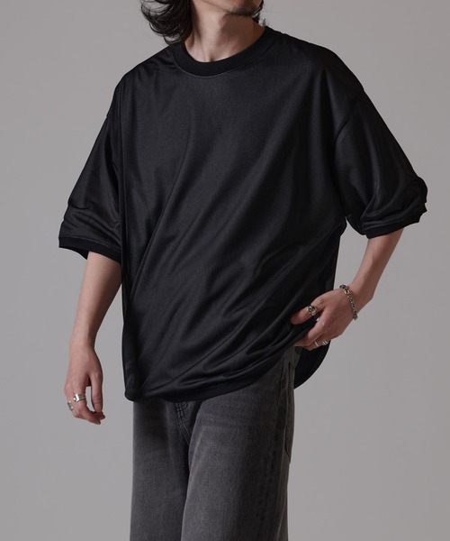 「Lui's」 半袖Tシャツ FREE ブラック メンズ_画像8