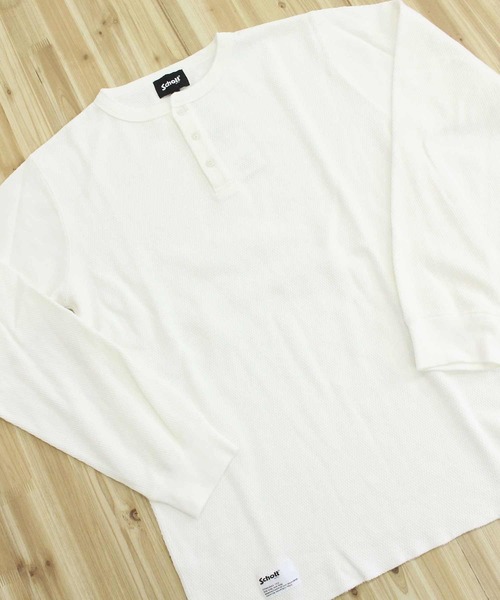 Schott N.Y.C（ショット） ヘンリーネック tシャツ HONEYCOMB WAFFLE
