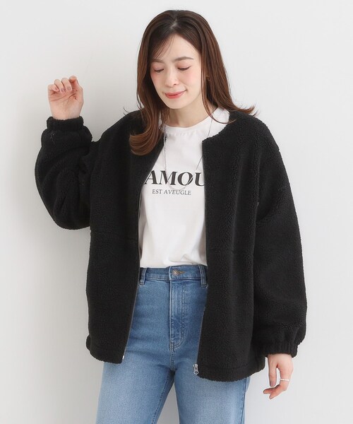 24SS ノーブル シャンブレータフタカーブボリュームブルゾン 軽量 日本製 Noble（ノーブル）の「シャンブレータフタカーブボリュームブルゾン