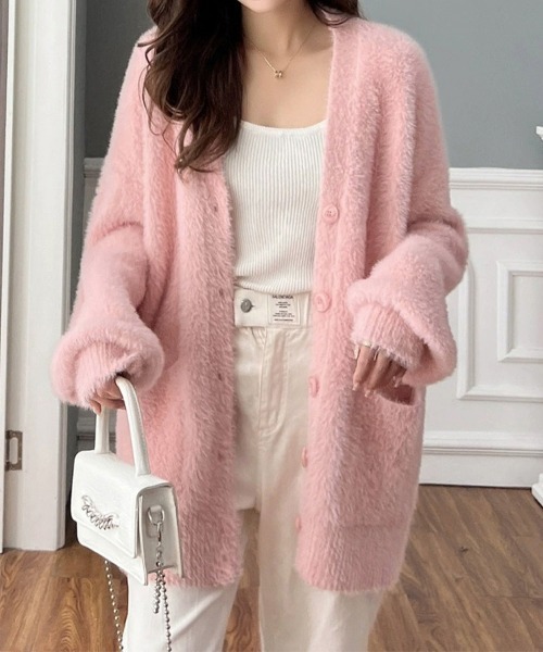 miniministore（ミニミニストア） カーディガン シャギーニット