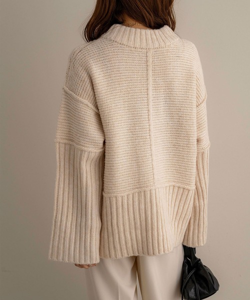 NOAHL（ノアル） ニット セーター 「NOAHL」リブ編みデザインニット