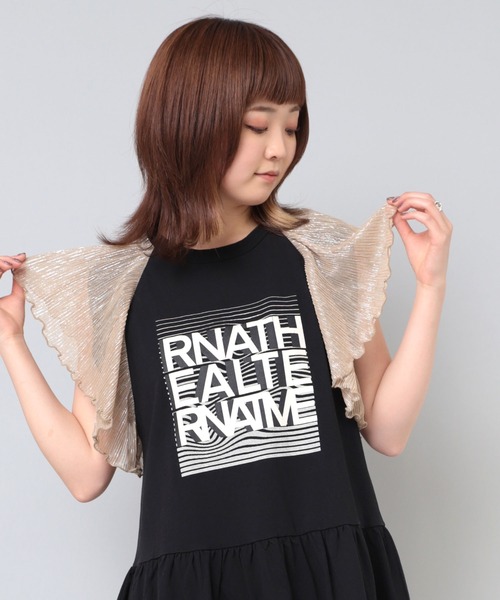 「RNA」 ノースリーブワンピース MEDIUM ブラック レディース_画像9