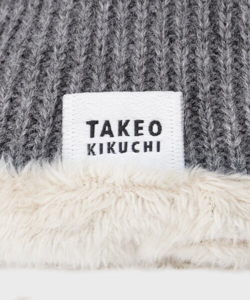 TAKEO KIKUCHI（タケオキクチ） 手袋 スエード調ニットコンビ