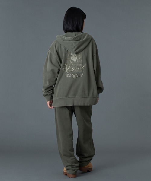 X-girl（エックスガール） スウェットパンツ ジャージ PIGMENT DYED