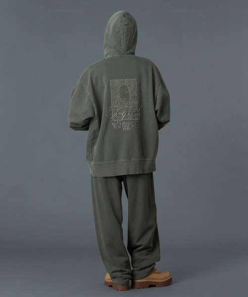 X-girl（エックスガール） スウェットパンツ ジャージ PIGMENT DYED