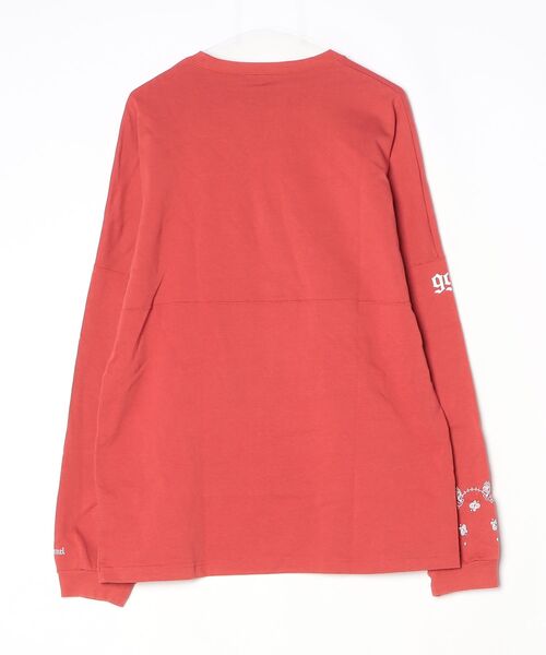 「Back Channel」 長袖Tシャツ - レッド メンズ_画像2